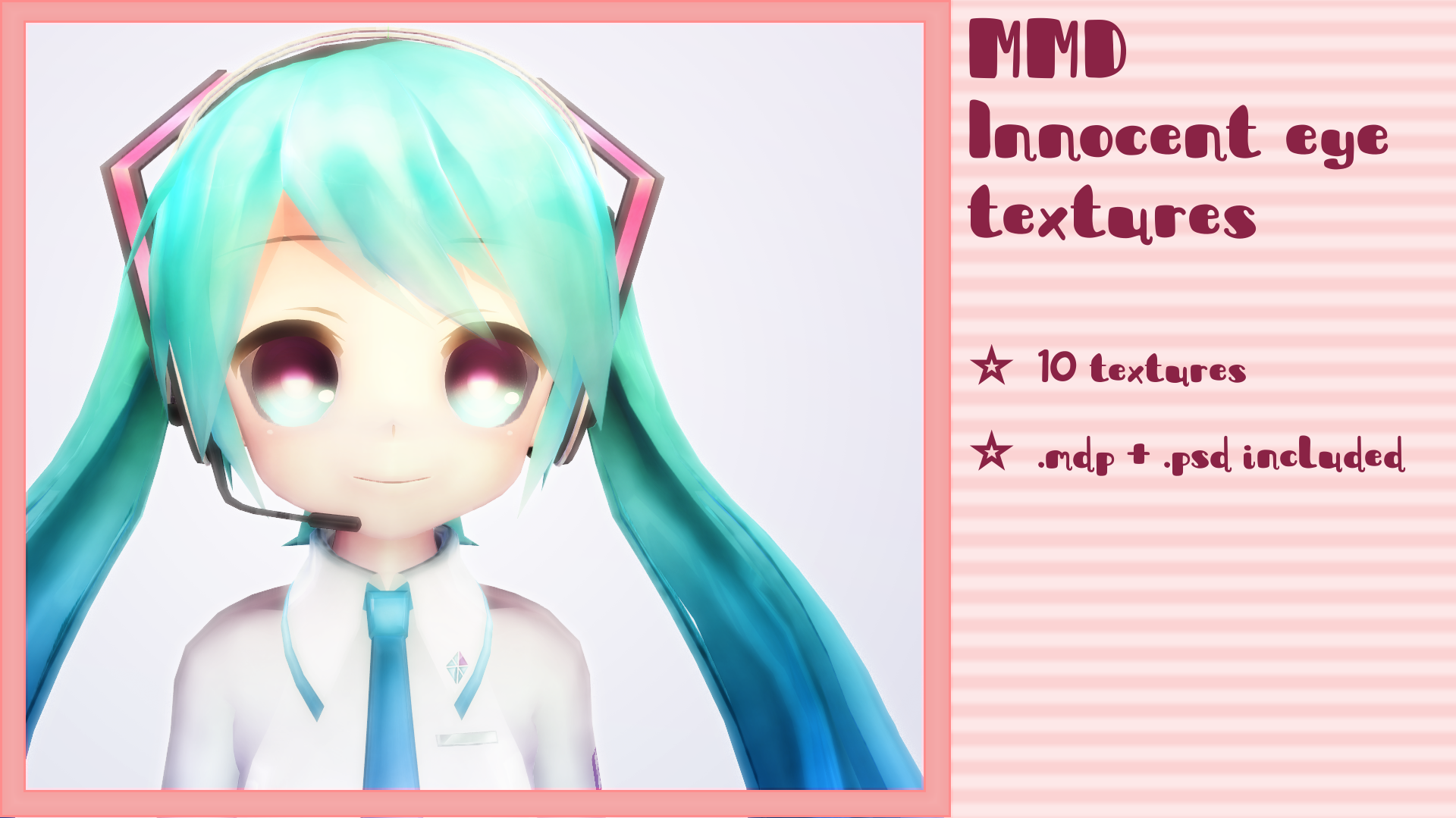 MMD Innocent eye textures