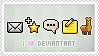 Stamp: I love deviantART by apparate
