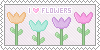 Stamp: I love Flowers