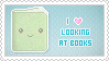 Stamp: I love looking at books