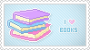 Stamp: I love Books by apparate