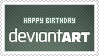 Stamp: Happy Birthday deviantART