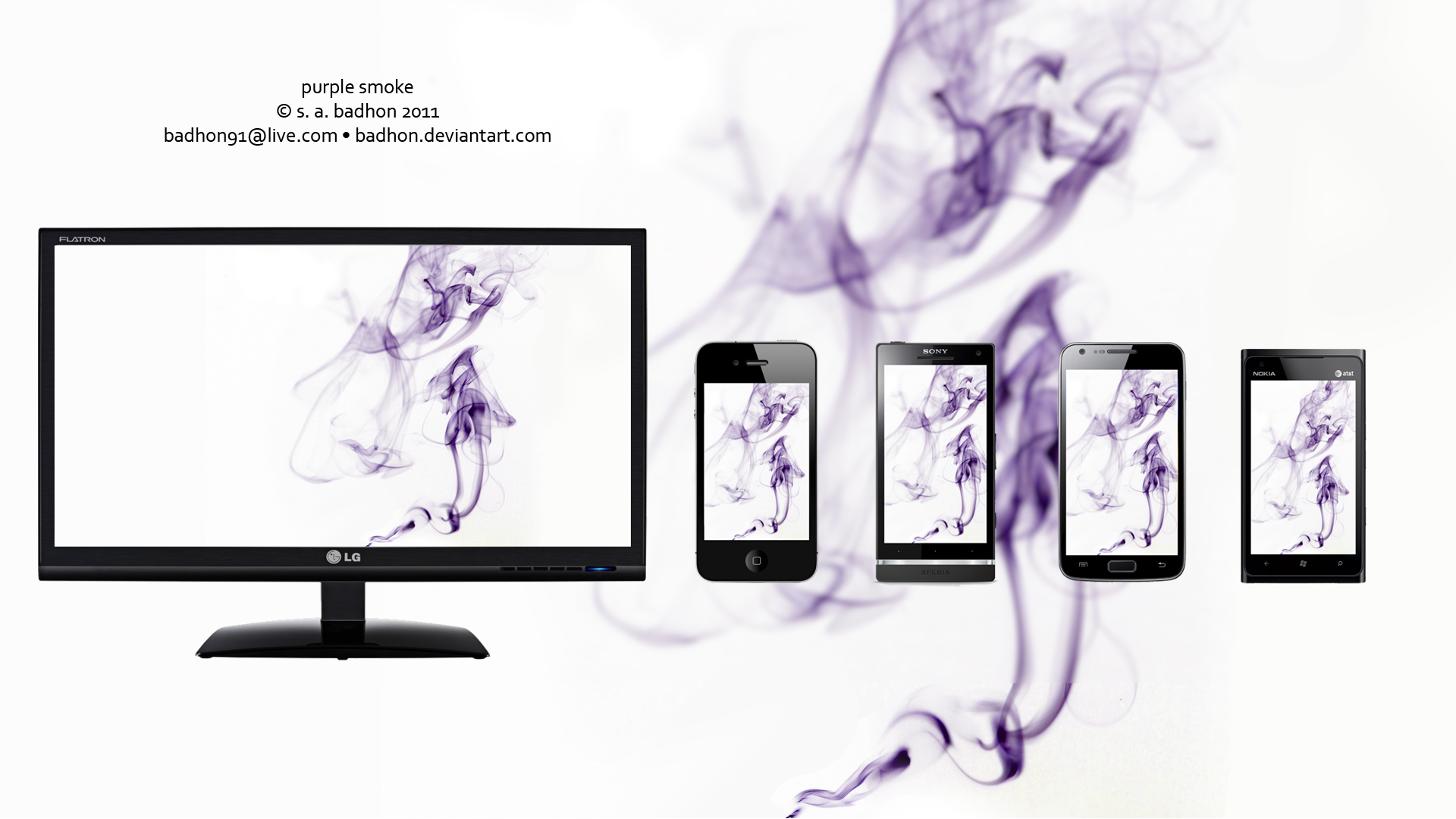 Purple Smoke Wallpaper bundle