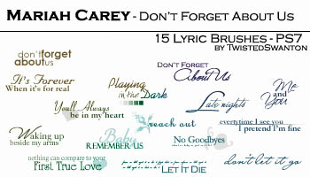 Mariah Carey tiny text lyrics