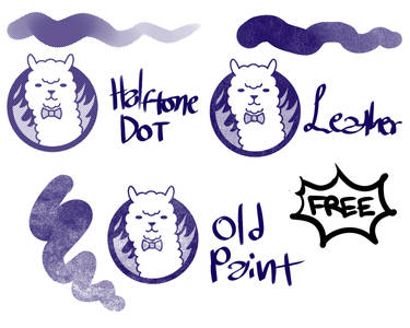 Free Firealpaca textures - Halftone Leather Paint