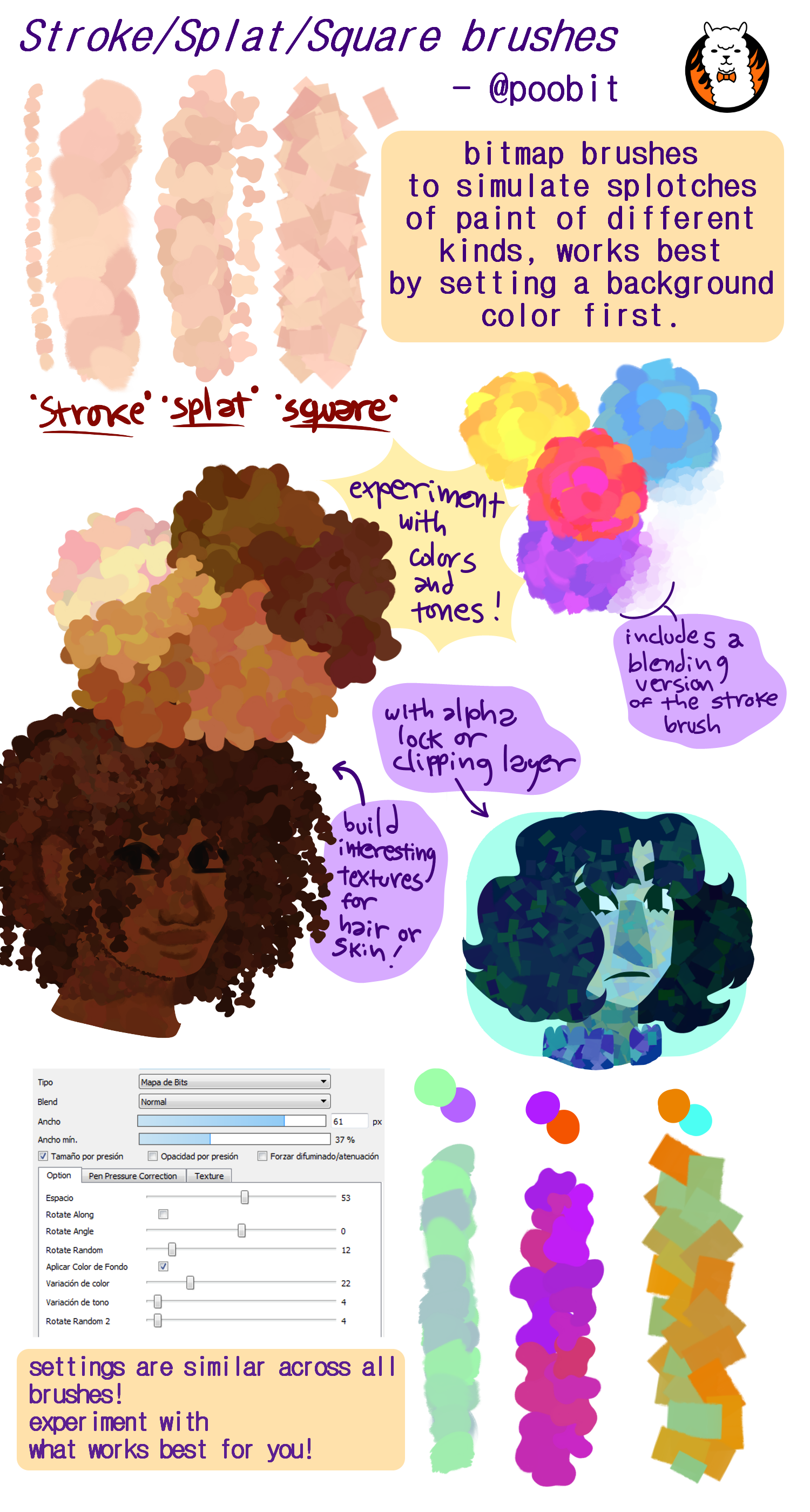 Strokesplatsquare brushes Firealpaca by Darktanian on DeviantArt