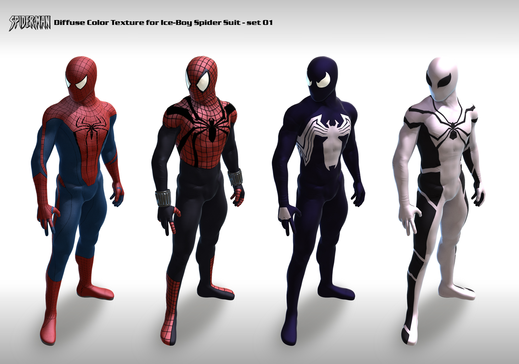 Spider suit Texture set 01