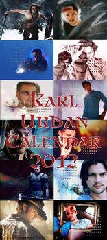 Karl Urban Calendar 2012