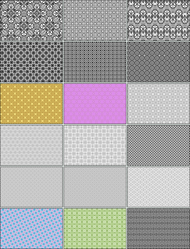 18 Pixel Patterns