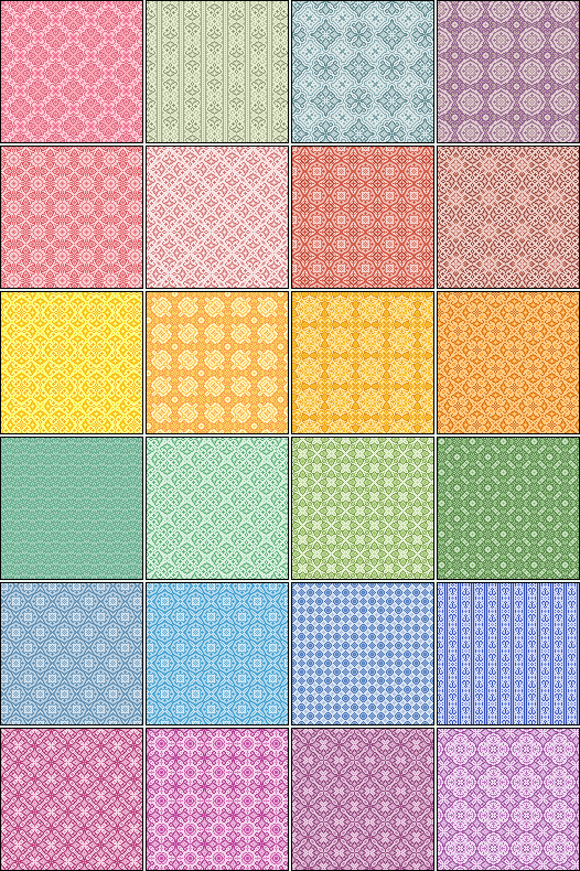24 Pixel Patterns by pyokola-digital on DeviantArt