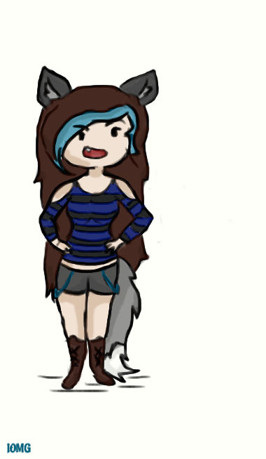 Raven the wolf girl by CanineChick on DeviantArt