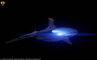 Asari Light Cruiser 3ds Max 10 Model