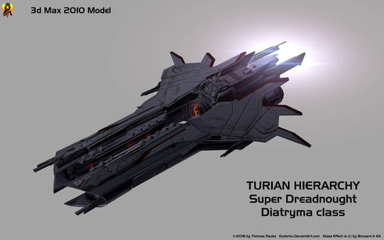 Turian Super Dreadnought - 3d Max 10 Model