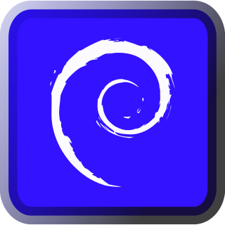 Debian Wheezy blue logo