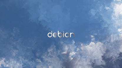 Debian blue sky cubism wallpaper