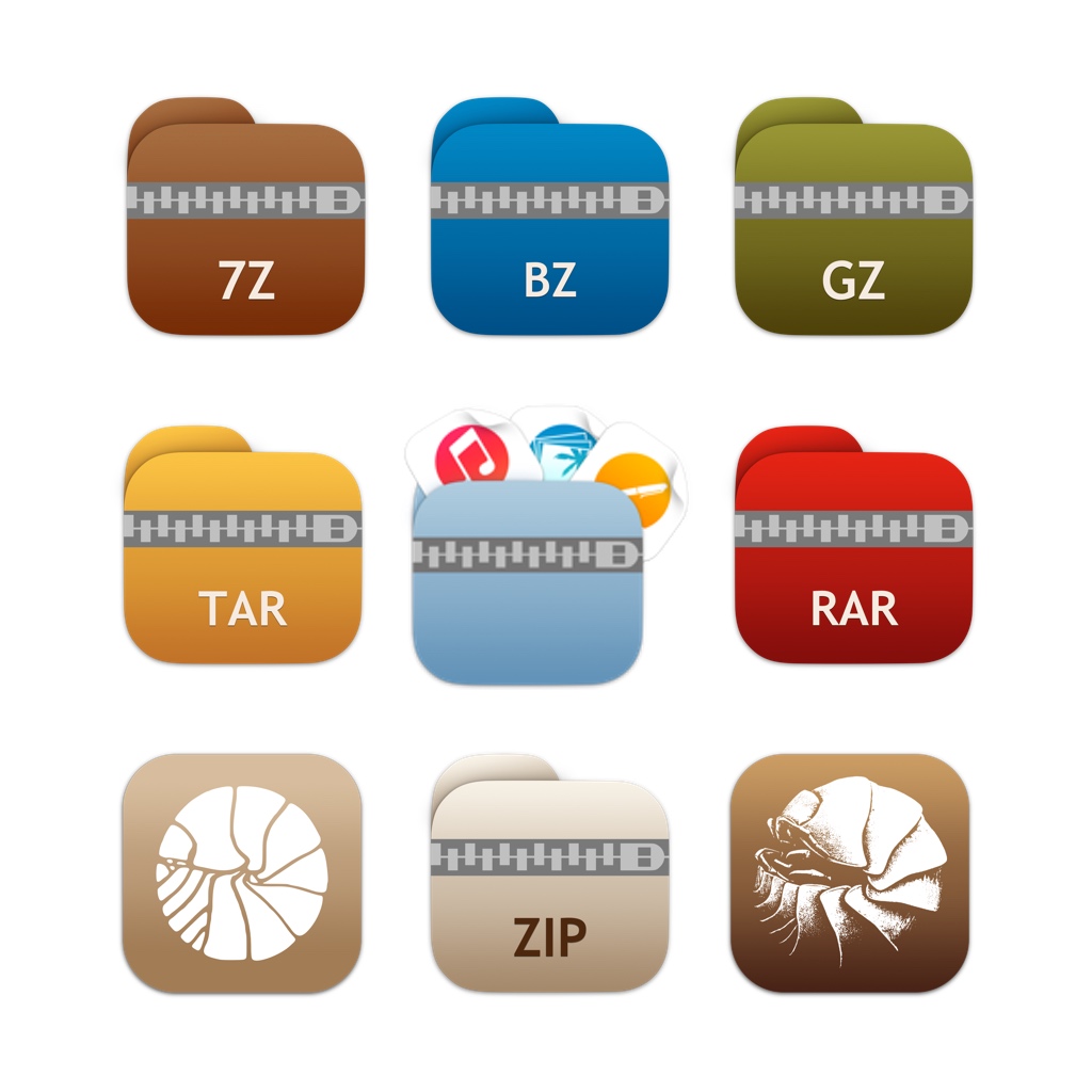 Keka folders iOS 7/8 style icons by ChilliTrav on DeviantArt