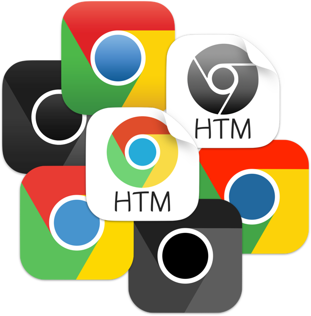 ios style google chrome icons by