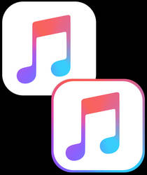 iOS style iTunes icon