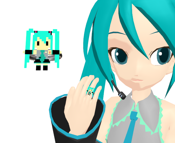 Pixel Miku Ring + Download