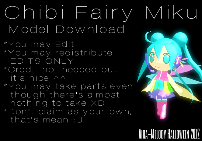 Chibi Fairy Miku + Download by Aira-Melody on DeviantArt