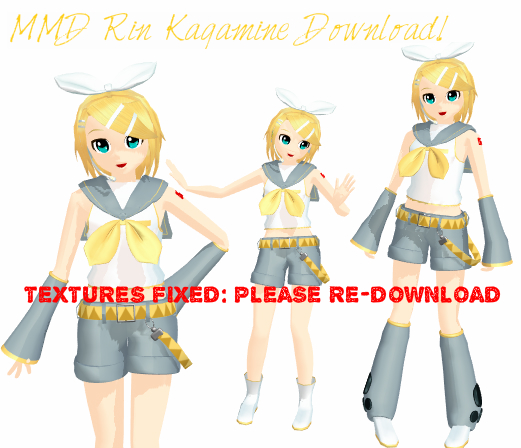 MMD - Rin Kagamine + Download [FIXED] by Aira-Melody on DeviantArt