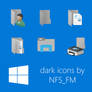 Windows 10 dark default folders