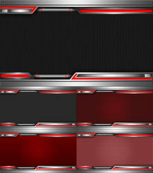 Domination Dark Red Wallpaper Set