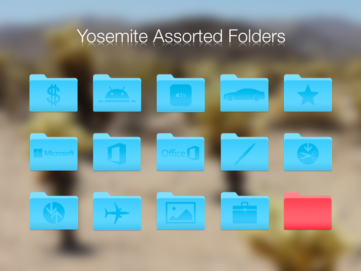 Assorted OS X Yosemite () Folders by BlackVariant on DeviantArt