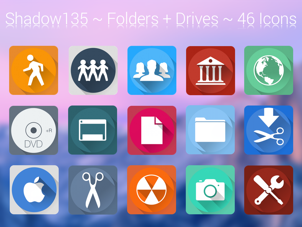 Shadow135 ~ Folders + Drives Icons by BlackVariant on DeviantArt