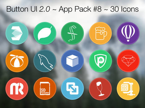 Button UI 2.0 ~ App Pack #8