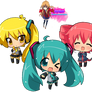 Triple Baka Chibi-Render