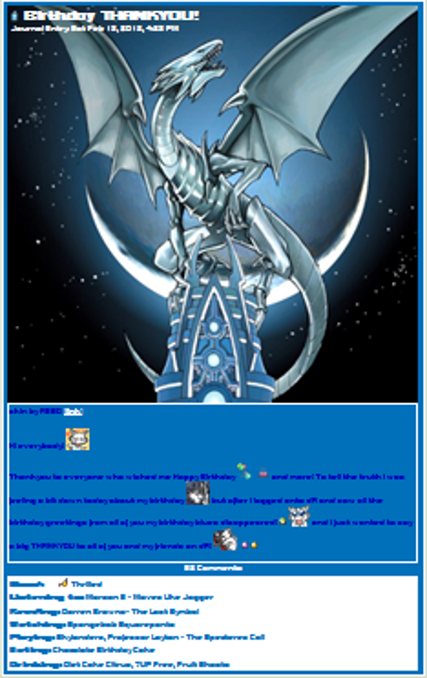 Blue-Eyes White Dragon Journal CSS no 2 (Resubmit)