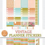 Free Vintage Planner Stickers for Erin Condren