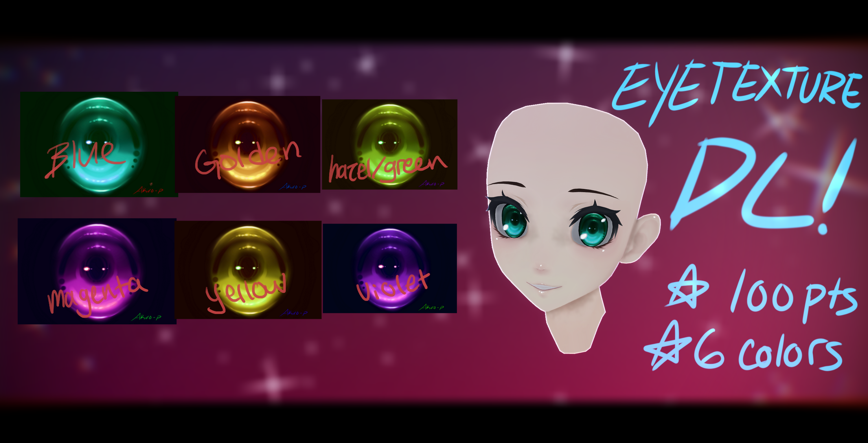 ||DL!|| Eye Texture Pack by Akiro-p by NEUR0SIS-MMD on DeviantArt