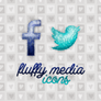 Fluffy social media icons