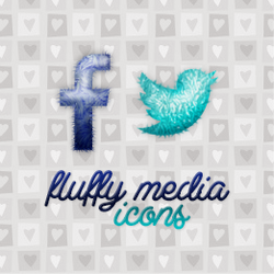 Fluffy social media icons