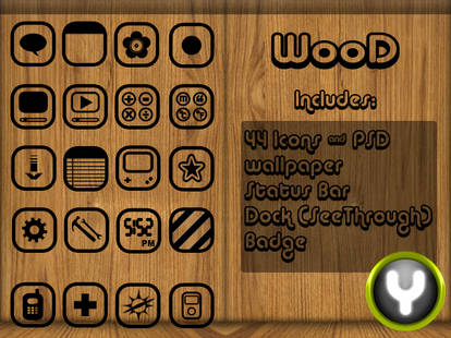 WooD iphone Theme by yrmybybl, visual art