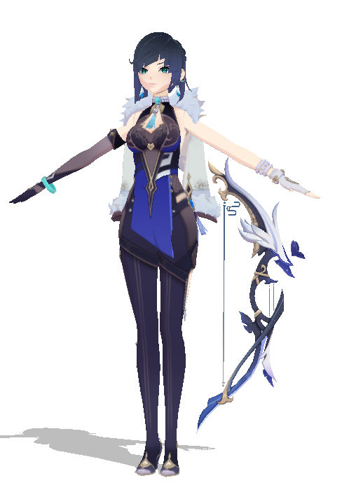 MMD | Yelan + Kirin Bow by Lennaiii on DeviantArt
