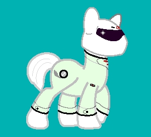 The Stig, in Pony form