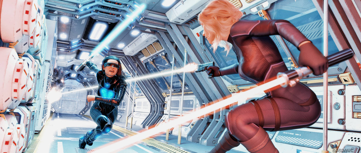 Hallway Attack by bobdawg on DeviantArt