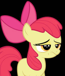 Apple Bloom is skeptical of your bullshit.