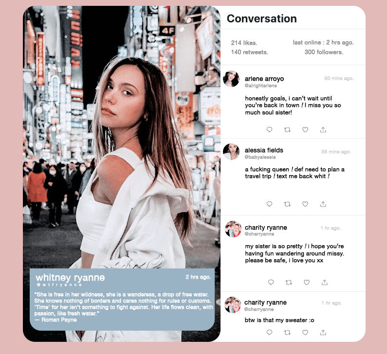 TWITTER FEED TEMPLATE by oliviarodrigc on DeviantArt
