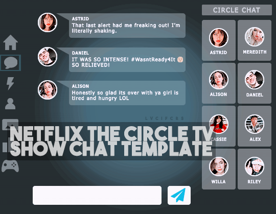 Netflix The Circle Chat Template By Oliviarodrigc On Deviantart