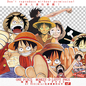 ONE PIECE  LUFFY PNGS