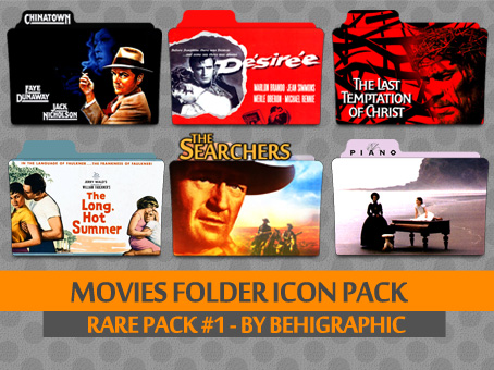 Movies Folder Icons - Rare Pack #1 by behigraphic on DeviantArt