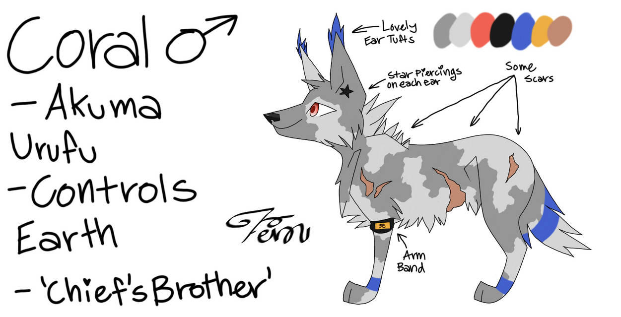 Coral Reference Sheet by Fernfrost21 on DeviantArt