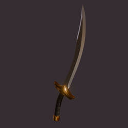 Curved sword 