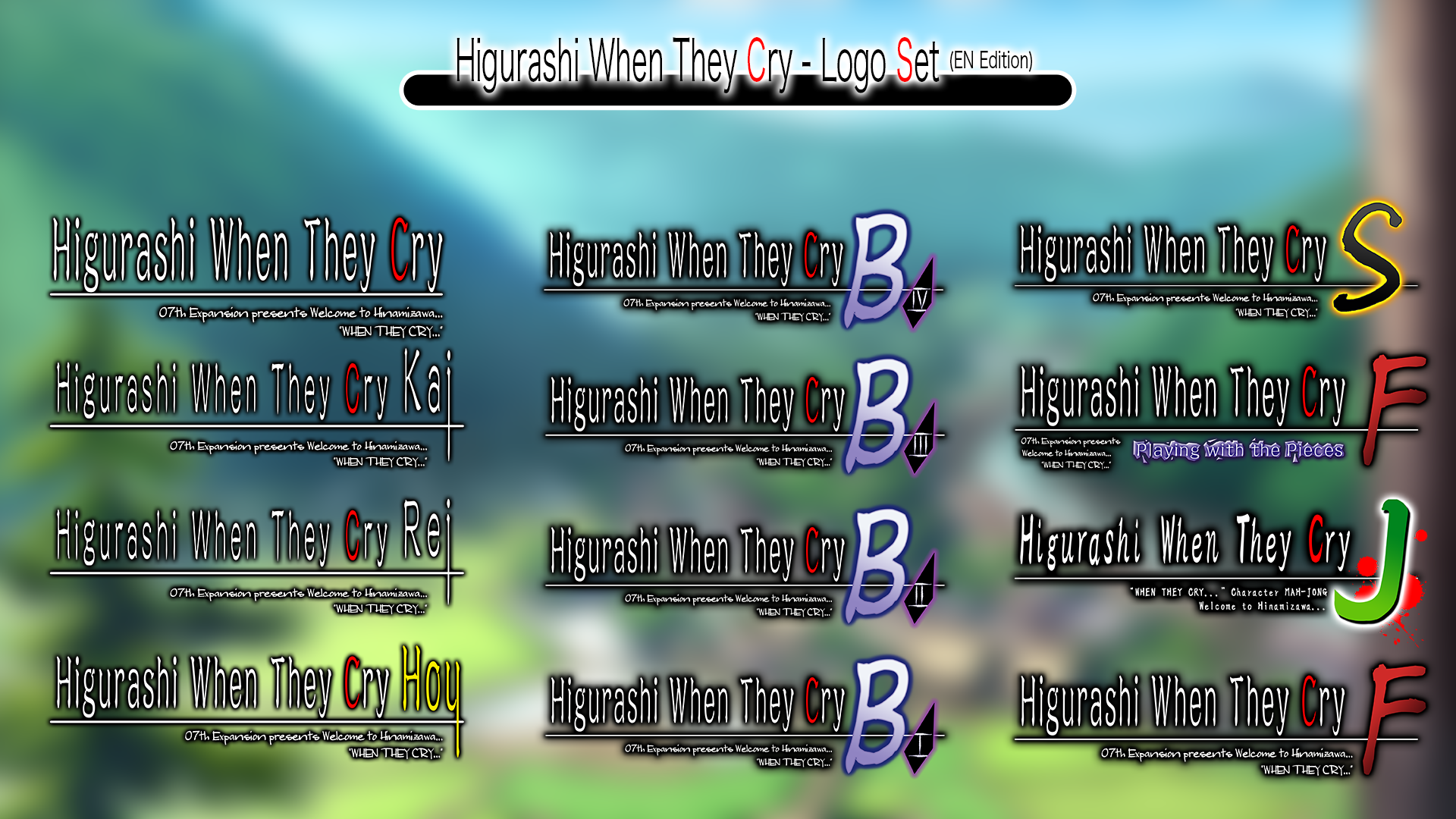 Higurashi When They Cry Logos By Inochi Pm On Deviantart