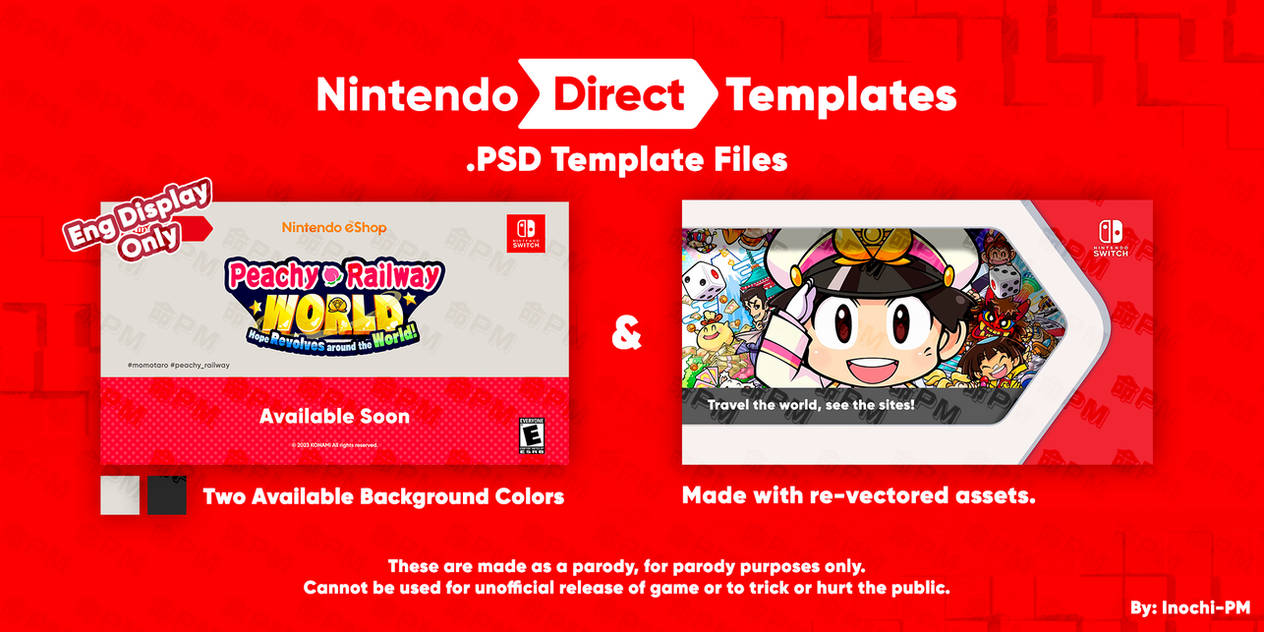 Nintendo Direct Templates by InochiPM on DeviantArt