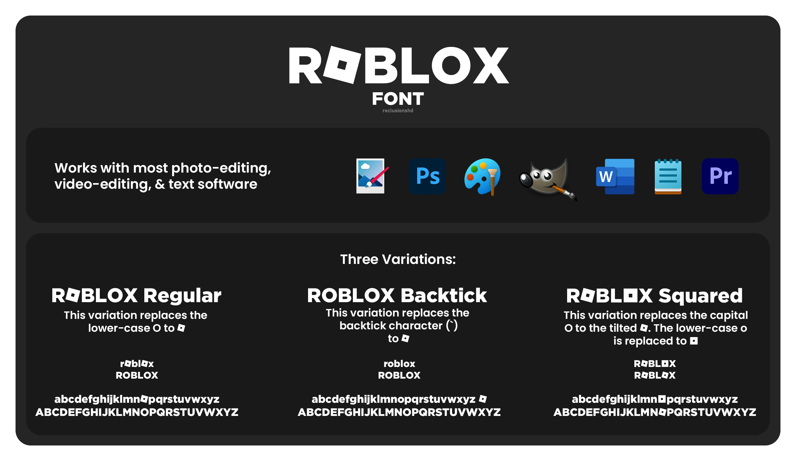 ROBLOX Font - 2022 / ReclusionsHD by ReclusionsHD on DeviantArt